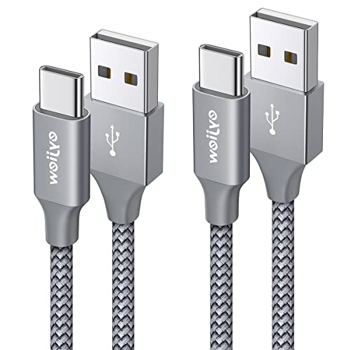 eyjiew USB C Kabel [2Stück 1M] iPhone 16/15 Carplay Ladekabel, USB A auf USB C Kabel für iPhone 16,16 Pro Max,16 Plus,16E SE4, 15/15 Pro Max, AirPods Pro(2nd Gen)/ AirPods 4/ IPad Typ C Autoladekabel von eyjiew