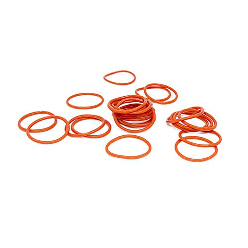 15PCS Roter Silizium Ring Silikon VMQ O-Ring 2mm Stärke Gummi O Ring Dichtung Unterlegscheibe,30x26x2mm von ezqnirk