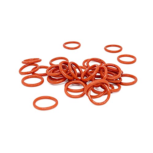 15PCS Rotes Silikon O-Ring Silikon VMQ 2.4mm Stärke Gummi O Ring Dichtung Unterlegscheibe,24x19.2x2.4mm von ezqnirk