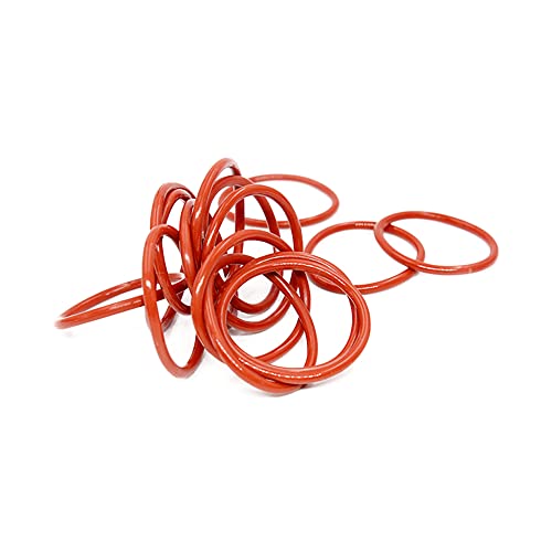 15PCS Rotes Silikon O-Ring Silikon VMQ 2.4mm Stärke Gummi O Ring Dichtung Unterlegscheibe,32x27.2x2.4mm von ezqnirk