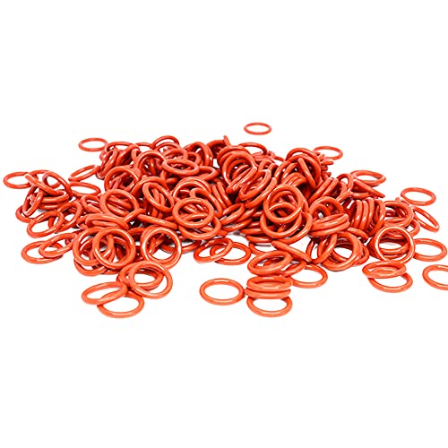 15PCS Rotes Silikon O-Ring Silikon VMQ CS 3.5mm Gummi O Ring Dichtungsringe Unterlegscheibe,32x25x3.5mm von ezqnirk