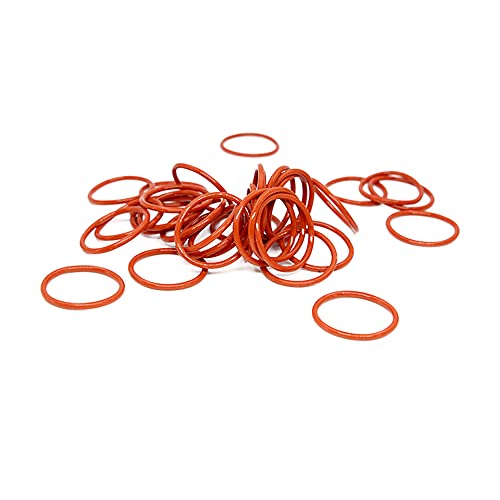 15PCS Rotes Silizium O-Ring Silikon VMQ 1.5mm Stärke O Ring Dichtung Ring Unterlegscheibe,24x21x1.5mm von ezqnirk