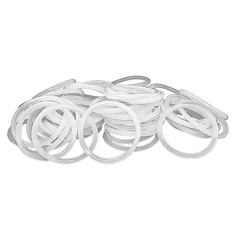 15PCS Weißer Silizium O-Ring VMQ CS1mm Dichtungs-Unterlegscheibe,23x21x1mm von ezqnirk