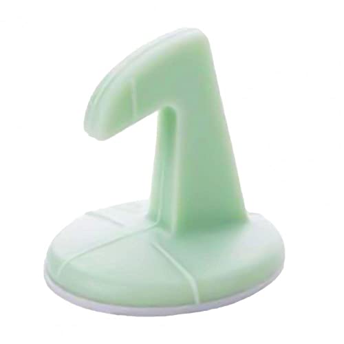 1PCS Verdickte Türstopper Rückwand Anti-Kollisionstür Griff Stummes Anti-Kollisionsstift mit Haken Anti-Vibrationspadetür,Nordic Green von ezqnirk