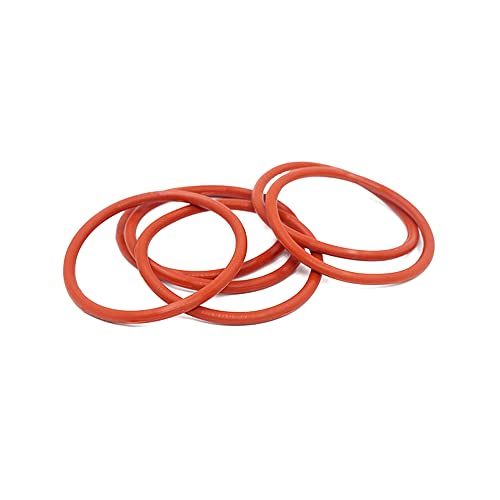 3 Stück roter Silikonring Silikon VMQ O-Ring OD55 x 2 mm Dicke Gummi-O-Ring-Dichtungen wasserdichte Unterlegscheibe 3 Stück roter Silikonring Silikon VMQ O-Ring OD55 x 2 mm Dicke Gummi-O-Ring-Dichtungen wasserdichte Unterlegscheibe von ezqnirk