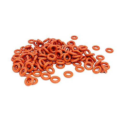 30PCS Roter Siliziumring Silikon VMQ O-Ring 2mm Stärke Gummi O Ring Dichtungsringe Unterlegscheibe,12x8x2mm von ezqnirk