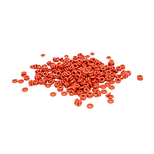 30PCS Rotes Silikon O-Ring Silikon VMQ 1.5mm Stärke O Ring Dichtung Gummiringe Unterlegscheibe,6x3x1.5mm von ezqnirk