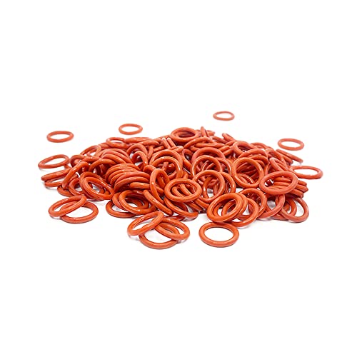 30PCS Rotes Silikon O-Ring Silikon VMQ 2.4mm Stärke Gummi O Ring Dichtung Ringe Unterlegscheibe,19x14.2x2.4mm von ezqnirk