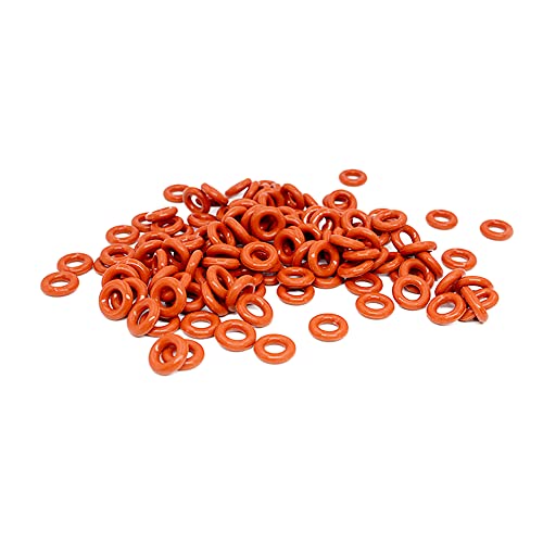 30PCS Rotes Silizium O-Ring Silikon VMQ 1mm Stärke O Ring Dichtung Ringe Unterlegscheibe,17x15x1mm von ezqnirk