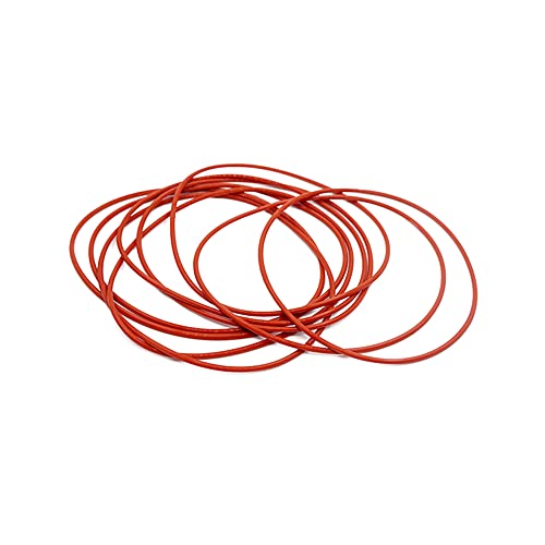 3PCS Rotes Silikon O-Ring Silikon VMQ 3mm Stärke Gummiring Dichtung Silikon Dichtung Dichtung Unterlegscheibe,60x54x3mm von ezqnirk