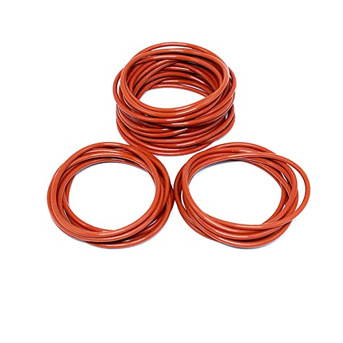 3PCS Rotes Silikon O-Ring Silikon VMQ CS2.65mm Gummi O Ring Dichtung Ringe Unterlegscheibe,66.8X61.5X2.65mm 3PCS Rotes Silikon O-Ring Silikon VMQ CS2.65mm Gummi O Ring Dichtung Ringe Unterlegscheibe,66.8X61.5X2.65mm von ezqnirk