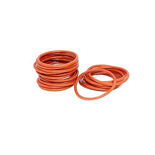 3PCS Rotes Silizium O-Ring Silikon VMQ 1.5mm Stärke O Ring Dichtung Ring Unterlegscheibe,75x72x1.5mm von ezqnirk