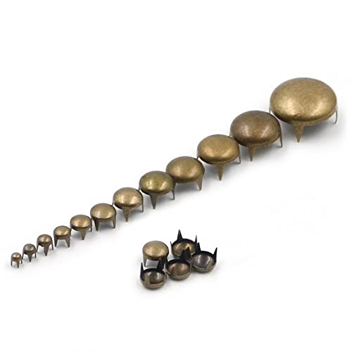 ezqnirk 100PCS 4 Kralle Runde Kuppel Nieten Spike Studs Spots Nagelkopf Punk Rock DIY Leder Handwerk,Copper,16mm von ezqnirk