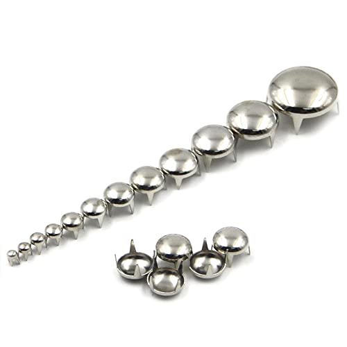 ezqnirk 100PCS 4 Kralle Runde Kuppel Nieten Spike Studs Spots Nagelkopf Punk Rock DIY Leder Handwerk,Silver,6mm ezqnirk 100PCS 4 Kralle Runde Kuppel Nieten Spike Studs Spots Nagelkopf Punk Rock DIY Leder Handwerk,Silver,6mm von ezqnirk