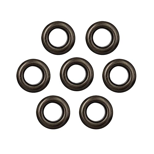 ezqnirk Metall Ösen Tülle Loch Ring Mit Unterlegscheibe,Gunblack,8mm 50PCS von ezqnirk