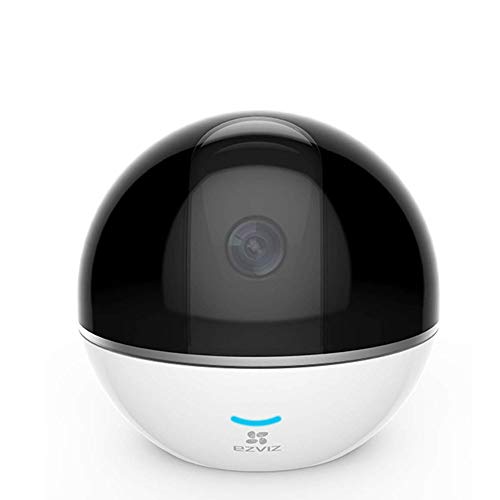 EZVIZ WLAN Überwachungskamera Innen, 355°/50° Schwenkbare WiFi IP Kamera mit Zwei-Wege Audio, Smart Tracking und Privatem Modus, 1080P Full HD, funktioniert mit Alexa, C6T weiß von EZVIZ
