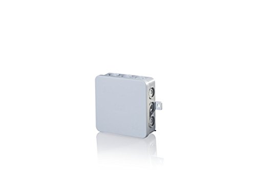 F-tronic 10 Stück Abzweigdosen/Verteilerdosen Aufputz Feuchtraum IP 54, 100mm x 100mm x 40mm, E114, Grau, Silber, Polyethylen (PE), Polypropylen von F-tronic