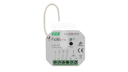 Funk-Rollladensteuerung 230V für Box fi60 100-265V AC/DC Multifunktions-Unterputz FW-STR1P-P f&f 5902431670959 von f&f