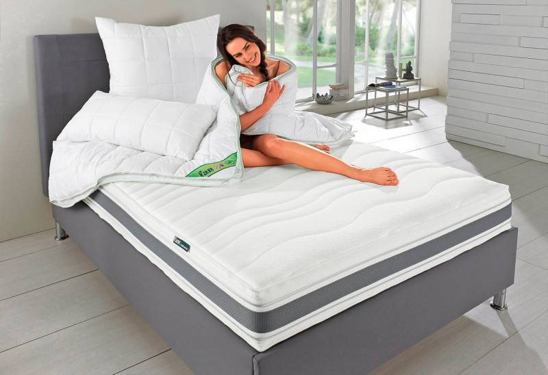 Kaltschaummatratze Punktoflex de Luxe KS, Matratze in 90x200 cm, 140x200 cm, fan, 22 cm hoch, 7-Zonen-Luxus-Kaltschaum-Matratze, Greenfirst-Veredelung gegen Milben von fan