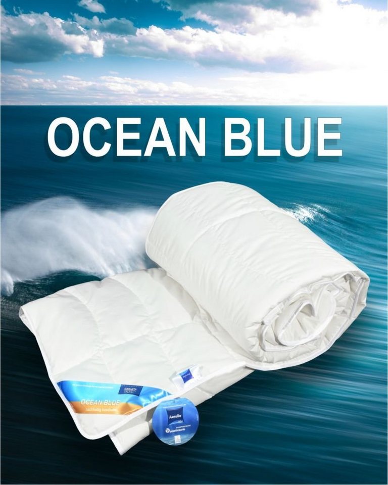 Kunstfaserbettdecke, Ocean Blue - extra Leicht / Sommer Bettdecke, Garanta von Garanta