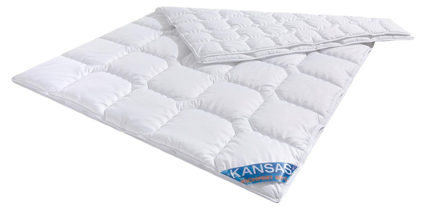 Microfaserbettdecke, Kansas, f.a.n. Schlafkomfort, Bettdecke in 135x200 oder 155x220 cm, Wärmeklasse 4-Jahreszeiten von f.a.n. Schlafkomfort