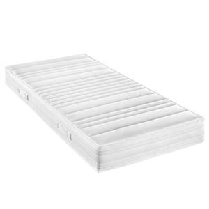 home24 7-Zonen-Gelmatratze Luxus Komfort 90 x 190cm H3 Jersey Weiß von home24