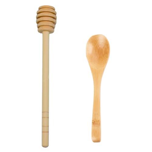 fKiZanthene Honiglöffel und Löffelstab aus Holz, 15 cm, Premium-Werkzeuge zum Nieselregen von Honig, Marmelade, Sirup in der Familienküche fKiZanthene Honiglöffel und Löffelstab aus Holz, 15 cm, Premium-Werkzeuge zum Nieselregen von Honig, Marmelade, Sirup in der Familienküche von fKiZanthene