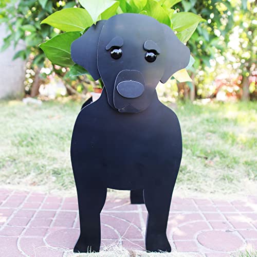 fabisup Schwarzer Labrador Hund Form Pflanzenbehälter, für Tierliebhaber Pflanzgefäß Niedlich PVC Hund Pflanzgefäß Gesicht Blumentöpfe für Garten Dekoration Outdoor Indoor Pflanzen 3D Kultivieren fabisup Schwarzer Labrador Hund Form Pflanzenbehälter, für Tierliebhaber Pflanzgefäß Niedlich PVC Hund Pflanzgefäß Gesicht Blumentöpfe für Garten Dekoration Outdoor Indoor Pflanzen 3D Kultivieren von fabisup