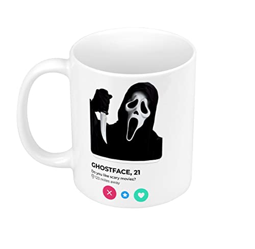 Fabulous Keramische Becher 325ml Ghostface Film Horror Soziales Netzwerk Begegnung Liebe von Fabulous