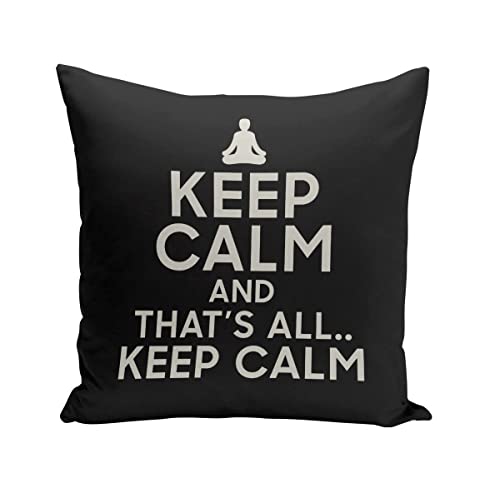 Fabulous Kissen Kissenbezug 40x40 cm Keep Calm Parodie England Meditation Wellness von Fabulous