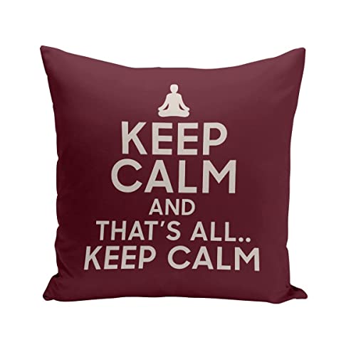 Fabulous Kissen Kissenbezug 40x40 cm Keep Calm Parodie England Meditation Wellness von Fabulous