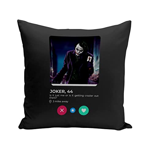 Fabulous Kissen mit Kissenbezug 40x40 cm Joker Schurke Film Soziales Netzwerk Dating Liebe von Fabulous