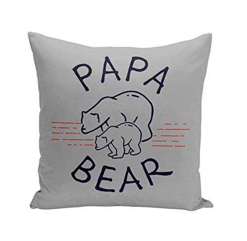 Kissen mit Kissenbezug 40x40 cm Papa Bear Family Tiere Bär Vater von Fabulous