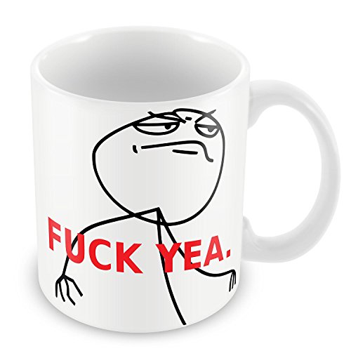 Mug Fuck Yeah Meme Troll Face Boss von Fabulous