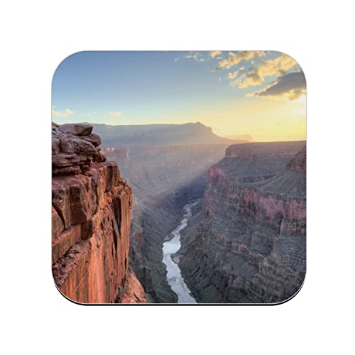 Untersetzer aus Kork – Grand Canyon Arizona Lumiere Riviere Sonnenuntergang – 1 Stück (95 x 95 mm) von fabulous