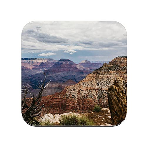 Untersetzer aus Kork – Grand Canyon unter den Wolken Naturlandschaft des Farwest – 1 Stück (95 x 95 mm) von fabulous