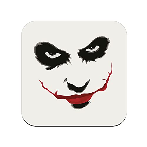 Untersetzer aus Kork – Joker Clown Halloween Angst Horror Film – 1 Stück (95 x 95 mm) von fabulous