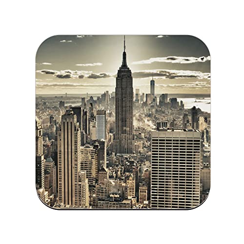 Untersetzer aus Kork – New York Manhattan Empire State Building Stadt – 1 Stück (95 x 95 mm) von fabulous