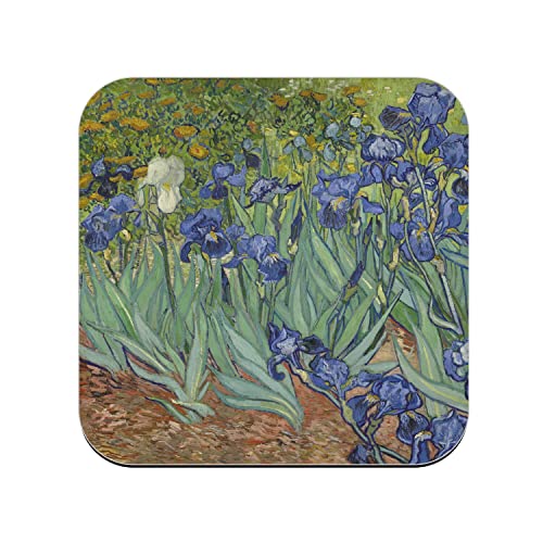 Untersetzer aus Kork – Van Gogh Saint-Rémy Les Iris 1889 – 1 Einheit (95 x 95 mm) von fabulous