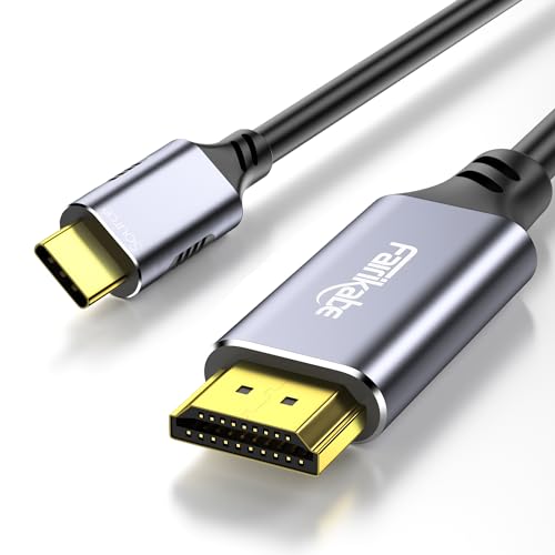 USB C to HDMI Cable 4K@60Hz, 6.6FT USB Type C to HDMI Cord Thunderbolt 3 Compatible, for MacBook Pro/Air, iPad Pro 2020/2021, iPad Air 4,iMac, Surface Pro, Dell XPS, Mac Mini and More von fairikabe