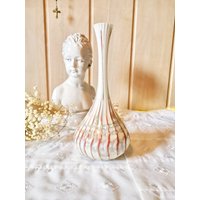 Lauscha Studio Glas Vase Unikat Kunst Design Mid Century Sputnik Bimini Rot/Weiß Lauscha Studio Glas Vase Unikat Kunst Design Mid Century Sputnik Bimini Rot/Weiß von fairytailjewelry