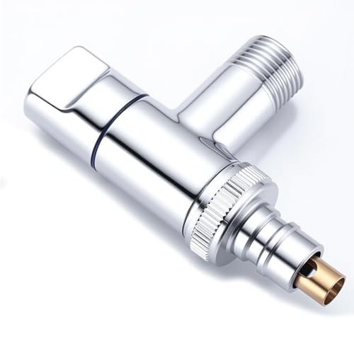 fairytell Edelstahl-Waschmaschinenhahn mit Wasserstoppventil, G1/2 & G3/4 Anschluss, Wandmontage, Silber von fairytell