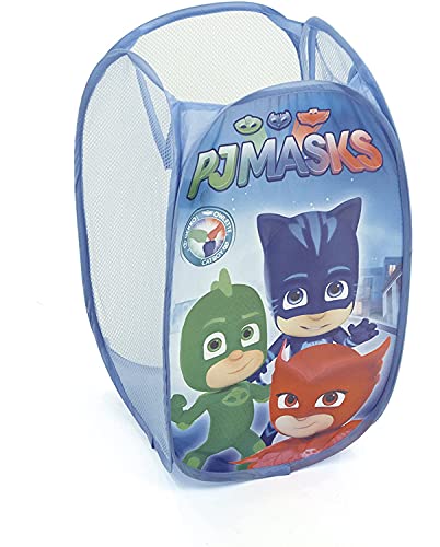 PJ Masks Spielzeugkiste Spielzeugbox Pop-Up Wäschekorb Aufbewahrungsbox Kleiderbox Catboy Gekko Eulette von familie24