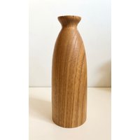 Wunderschön Handgedrechselte Holzvase Künstler Signiert Datiert 1988 Vintage Chinaberry Holzgefäß J.j. Schmeichelnd? Rustikale Volkskunst von familyjewelsatlanta