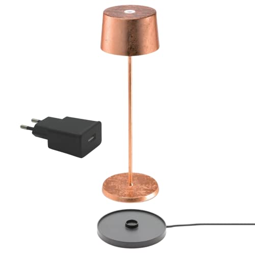 famlights LED Tischlampe Akku stufenlos dimmbar - Tischleuchte batteriebetrieben IP65 Outdoor Lampe LED Lampe - batteriebetrieben & kabellos, 3000K, Kupfer 355 mm famlights LED Tischlampe Akku stufenlos dimmbar - Tischleuchte batteriebetrieben IP65 Outdoor Lampe LED Lampe - batteriebetrieben & kabellos, 3000K, Kupfer 355 mm von famlights