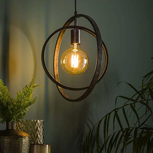 famlights Vintage Deckenlampe Henrik in Grau für Esstisch/Esszimmerlampe industrial Dimmbar Hängelampe Metall Esszimmer/Deckenleuchte Pendelleuchte Hängeleuchte E27 / Retro Pendelleuchte von famlights