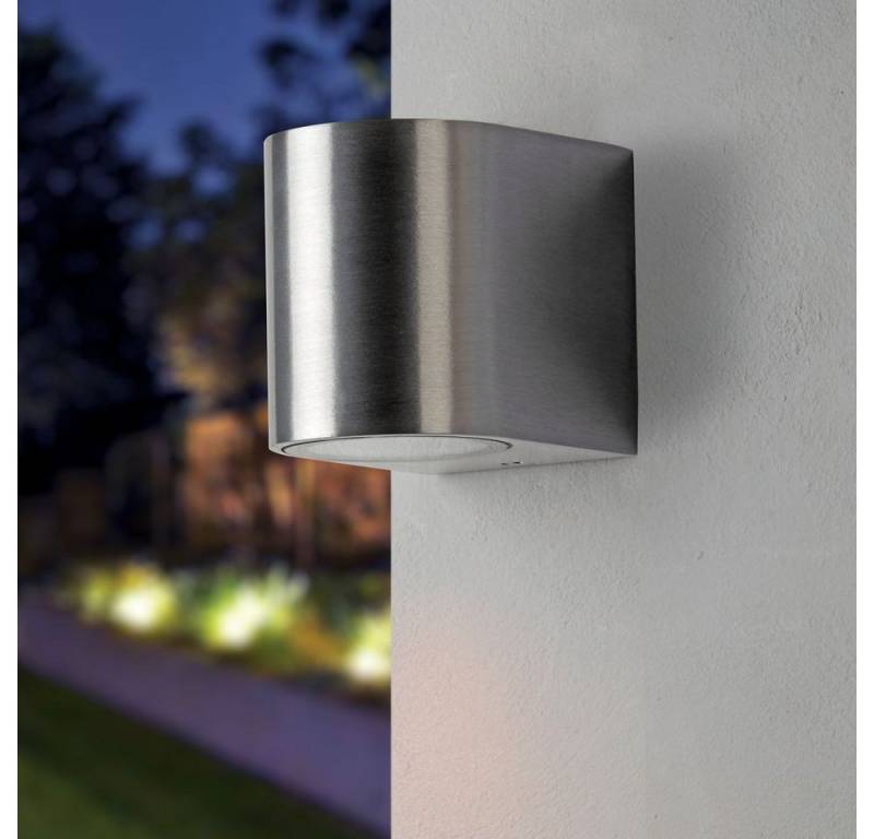 famlights Außen-Wandleuchte famlights, Außenwandleuchte Daria aus Metall in Aluminium von famlights