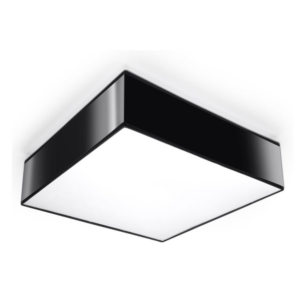 famlights Deckenleuchte, Deckenleuchte Corinna in Schwarz E27 max. 2 x 60W, keine Angabe, Leuchtmittel enthalten: Nein, warmweiss, Deckenlampe, Deckenbeleuchtung, Deckenlicht von famlights