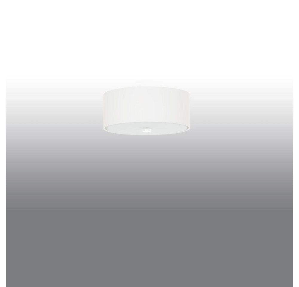 famlights Deckenleuchte, Deckenleuchte Sole in Weiß E27 3-flammig 300mm, keine Angabe, Leuchtmittel enthalten: Nein, warmweiss, Deckenlampe, Deckenbeleuchtung, Deckenlicht von famlights