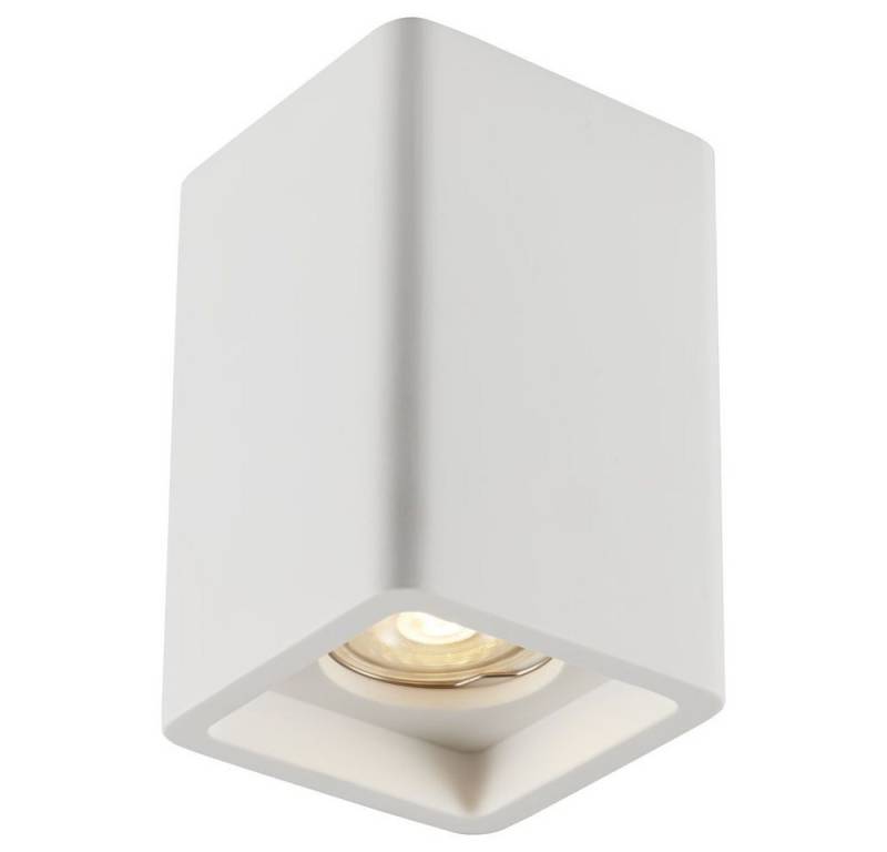 famlights Deckenstrahler famlights, Gipsdeckenaufbauspot Michael in Weiß GU10 max. 35W von famlights